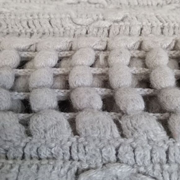 Pink & Beige Open Knit Fringe Lightweight Acrylic Infinity Scarves Bundle of 2 - Picture 2 of 12